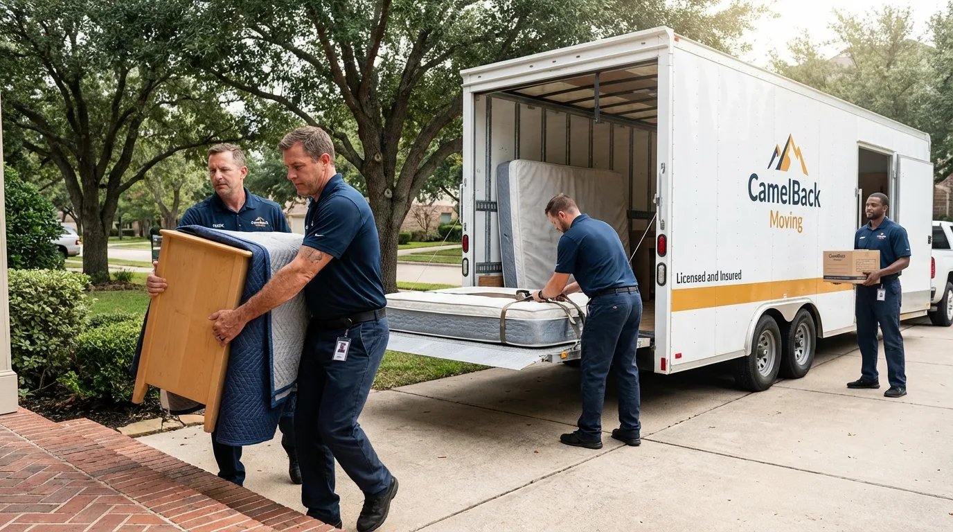 Crew loading residential truck for cross-state move from Margate City, NJ